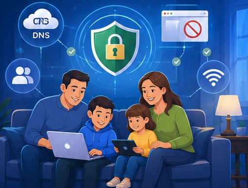 Navigazione sicura con Family DNS e Parental Control